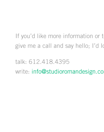 Say hello! Roman Design