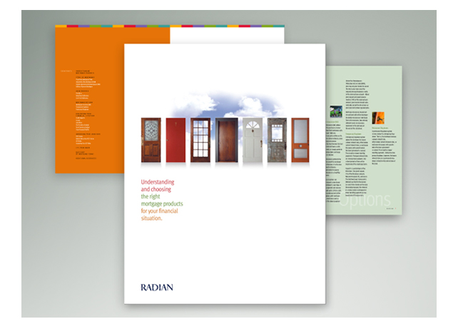 Roman Design: Radian Mortgage Insurance brochure design