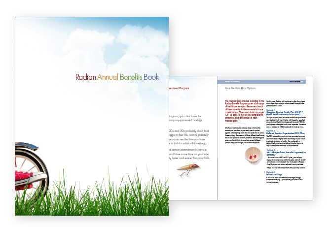 Roman Design: Employee Benefits brochure design