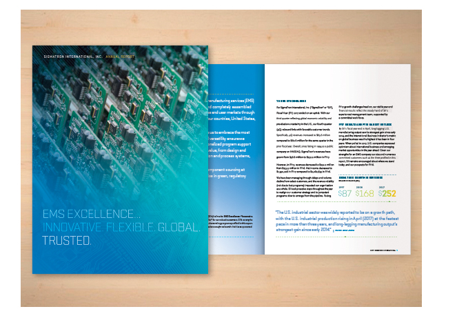 Roman Design: SigmaTron Annual Report Design